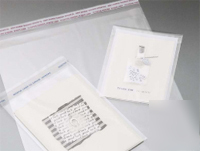 100 - 12.25X12.25 clear lip-n-tape self-sealing bags
