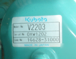 17KW onan / kubota diesel generator - mfg. year 2000