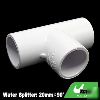 20MM tee pvc-u three-way drinking water pipe splitter