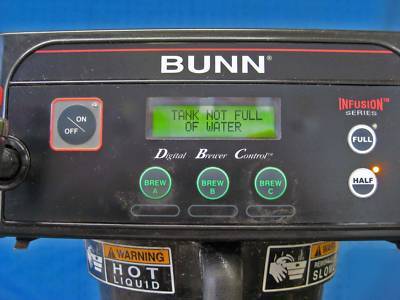 Bunn infusion coffee tea brewer digital model itcb-dv
