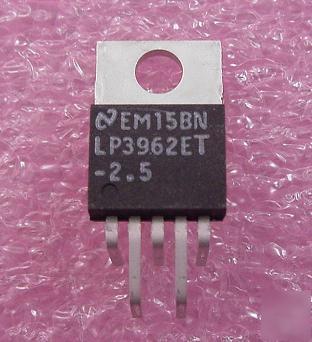 LP3962ET-2.5 voltage regulator linear 2.5V 1.5A, qty 10