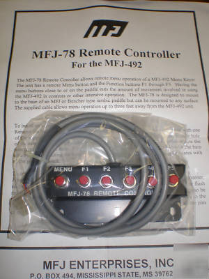 New mfj-78 remote controller for the mfj-492 ( )