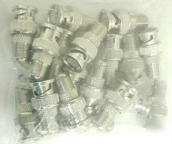 New lot of 15 bnc male to coax f female adapter plugs 