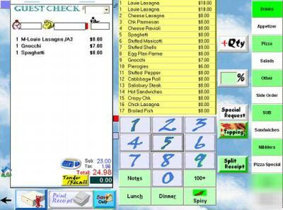 Restaurant point of sale pos software