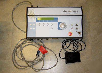 Vari-lase endovenous 426.00 laser console w/ foot pedal