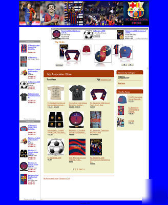 Turnkey website f.c.barcelona store with domain+hosting