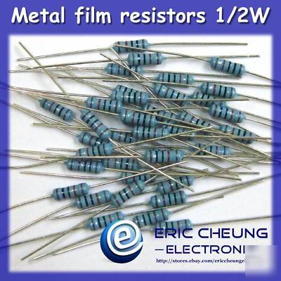 100PCS 270 ohm metal film resistors 1/2W+/-1%