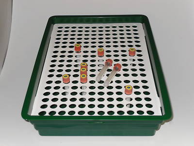 2 abs plastic lab tube trays - 17