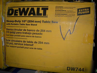 Dewalt DW744X job site table saw