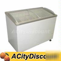 Fricon chest freezer 12.9 cuft w/ angle curve glass top