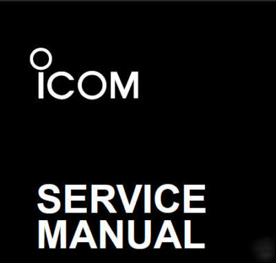 Icom service manual for ic-R1500 & ic-R2500 on a cd