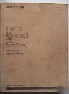 Caterpillar 140G motor grade parts manual SEBP1709-04 