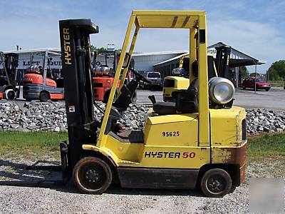 Hyster 5000 lb cushion tire forklift 2001