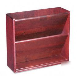 New hardwood double wall file, letter, 2 pockets, ma...