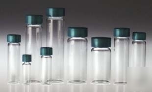 Qorpak sample vials, clear and amber borosilicate glass