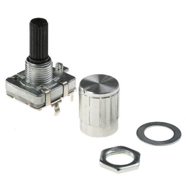 12MM rotary encoder switch groove line flat top knob