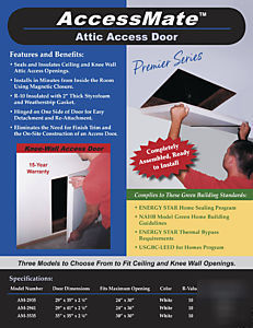 Energy saving accessmate attic ladder / hole insulation
