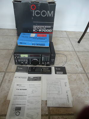 Icom ic-R7000 receiver + tv + voice + remote + more