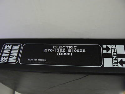 Hyster forklift service manual electric E70-120Z E100ZS