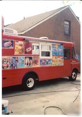 Ice cream truck and diesel self contained generator