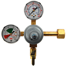 Kegworks premium double gauge CO2 regulator DTR1002