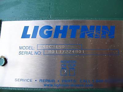 Lightnin mixer model xgc-150