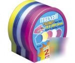 Maxell cd-355 multi-colored slim cd/dvd clamshells 20PK