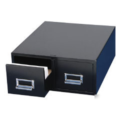 Mmf industries card cabinet file 2 drawer 3000 card ca