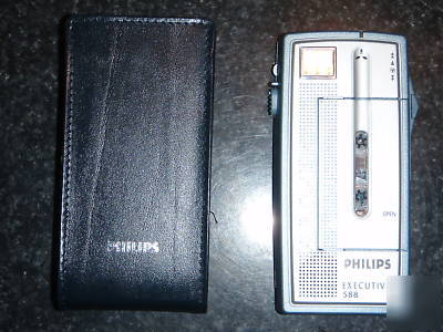 Philips 588 mini cassette recorder with 1 tape, LFH588