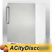 Summit 5.5 cu.ft commercial refrigerator stainless door