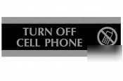 U. s. stamp and sign century turn off cell phone