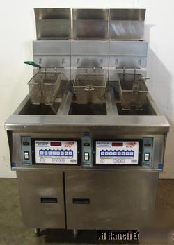 Pitco frialator 3 well ng fryer w/elec.fastron controls