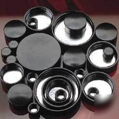 Qorpak black phenolic screw caps, pulp/tinfoil: 5119/12