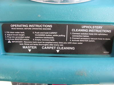 Tennant 1220 carpet extractor cleaner machine portable