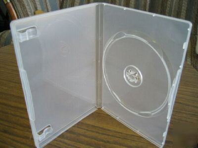 100 single 14MM super clear dvd cases w/m-lock,PSD23M