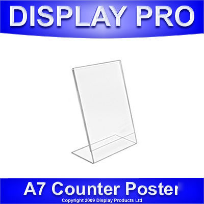 A7 counter poster holders acrylic ticket display stand