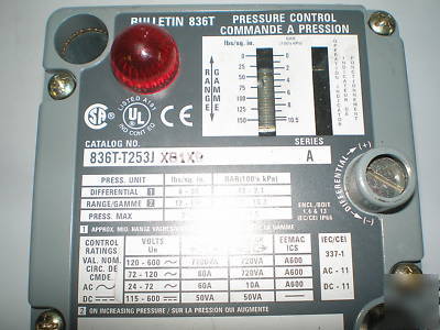 Allen bradley bulletin 836T pressure controls 836TT252J