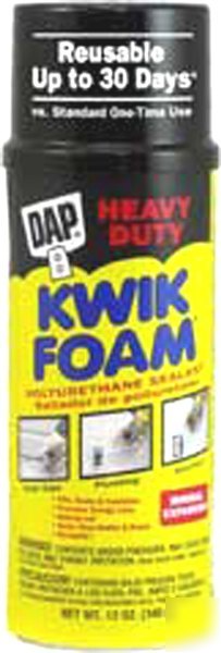 Dap kwik foam polyurethane sealant spray insulation