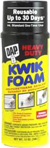 Dap kwik foam polyurethane sealant spray insulation