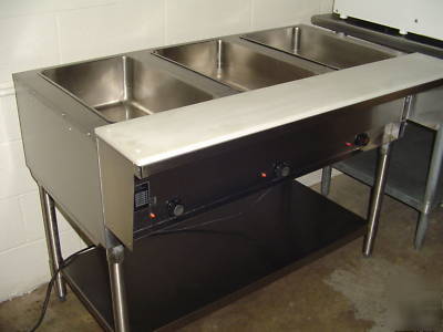 Electric hot 3 well food table model: SDHT3-208