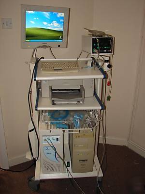 Ergo spirometer excercise test system with ecg monitor 