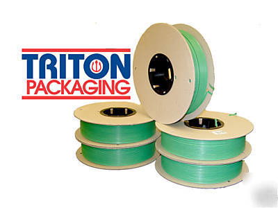 In box - 5 twist tie spools/ rolls green 