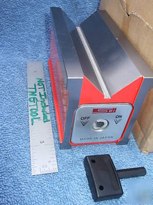 Magnetic v-block spi 45* 98-284-3 used? toolmaker wow