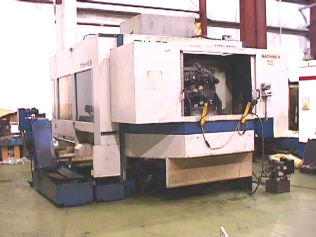 Mori-seiki mh-63 4 axes cnc horiz machining center 