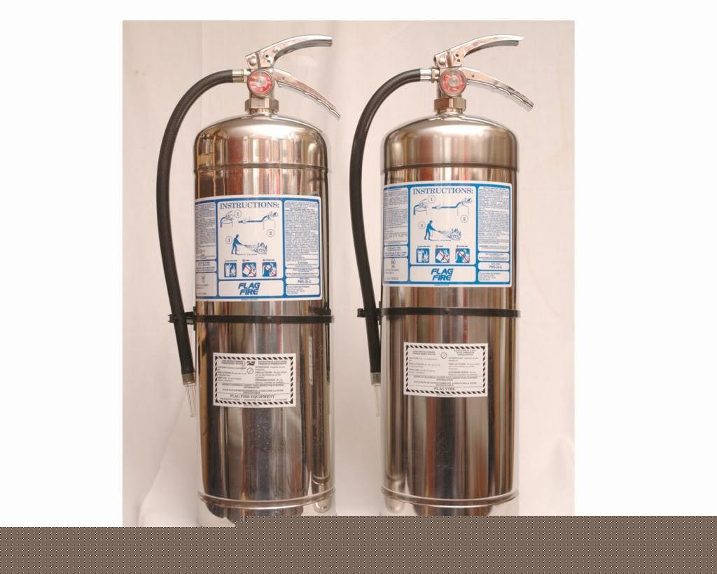 New 2X flag pws-25-f class a water fire extinguishers 