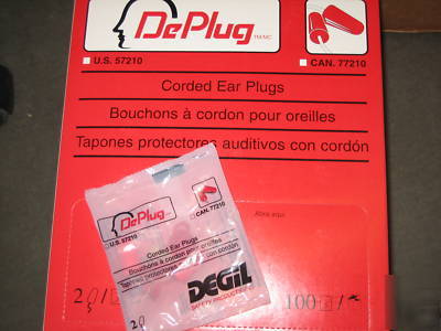 Degil 57210 corded earplugs ear noise plugs deplug 