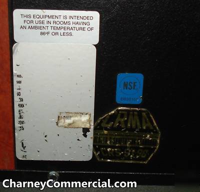 Display case refrigerated freezer dry combo starbucks