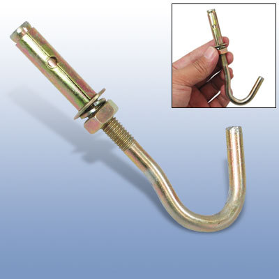 Fasteners hardware M8 bolt open cup hook gold tone