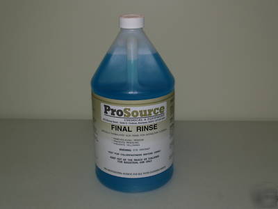 Final rinse carpet cleaning chemical 