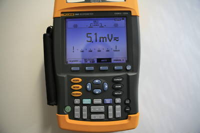 Fluke scopemeter 196B kit with extras oscilloscope 196